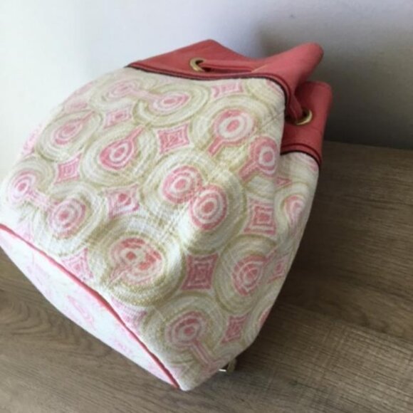 Coach Audrey Opt Art Swirl Crossbody Bucket Bag & Wristlet Canvas/Leather RARE - Picture 6 of 16